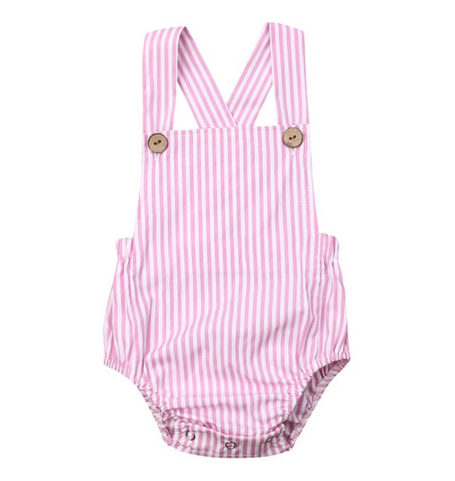 Infant Baby Boy Girl Button Jumpsuit