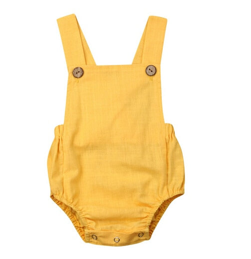 Infant Baby Boy Girl Button Jumpsuit