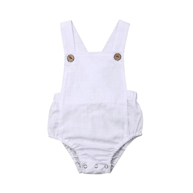 Infant Baby Boy Girl Button Jumpsuit