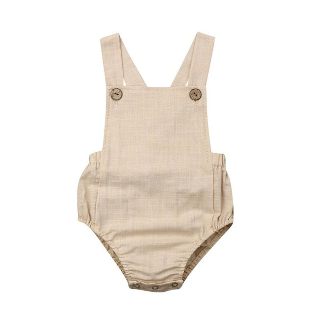 Infant Baby Boy Girl Button Jumpsuit