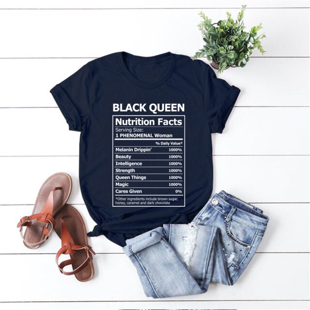 Black Queen Nutritional Facts T-Shirt