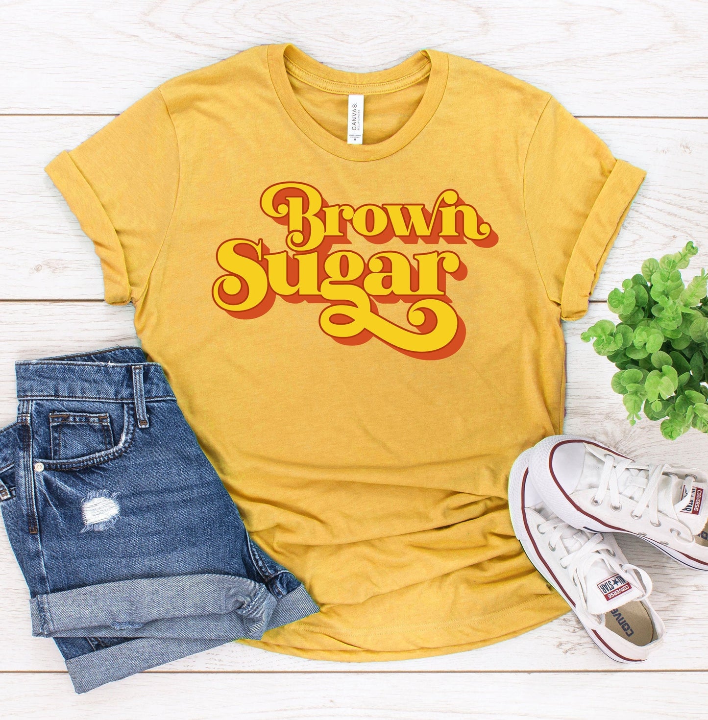 Women’s Brown Sugar Melanin Black Queen Shirt BLM Tees Vintage