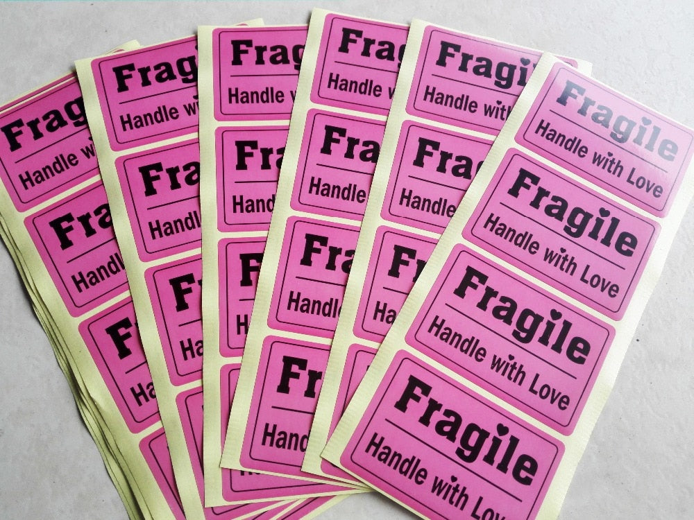 200 pcs “FRAGILE HANDLE WITH LOVE”  Shipping Label