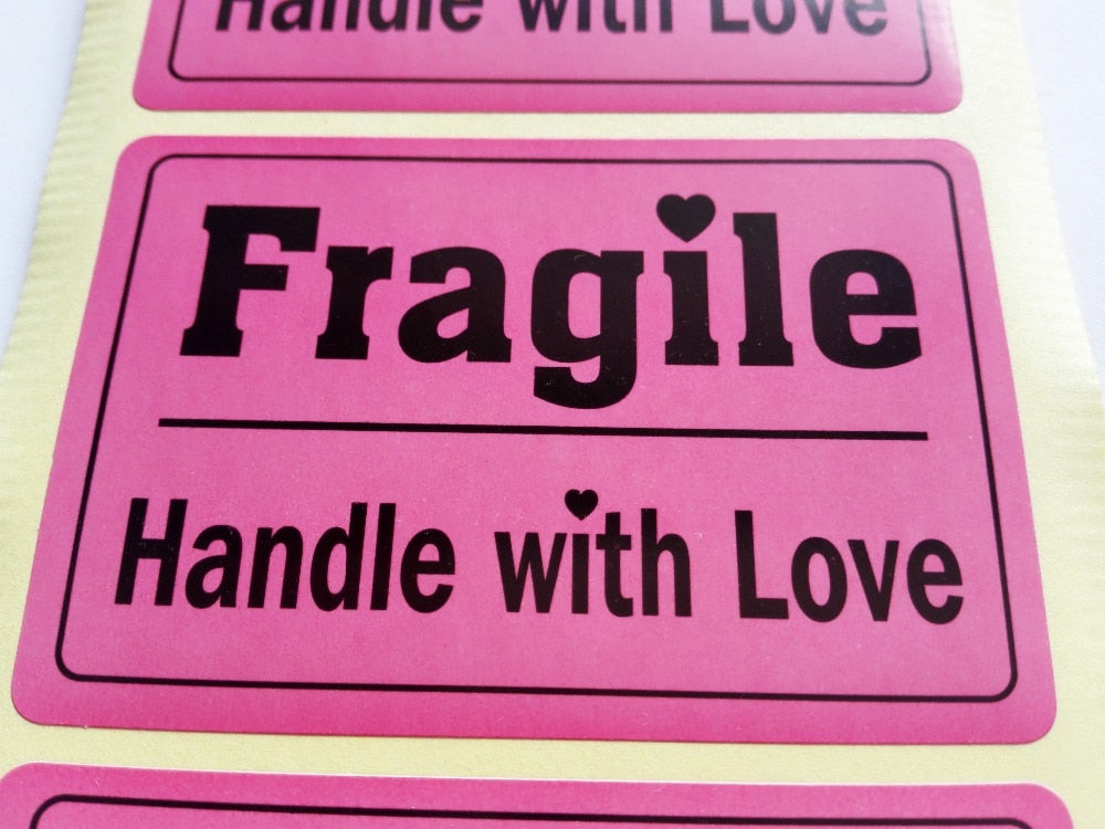 200 pcs “FRAGILE HANDLE WITH LOVE”  Shipping Label