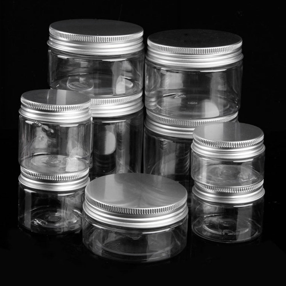 Clear Plastic Jar Product Container