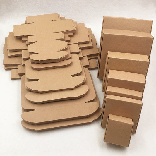 50pcs Multi Size Kraft Packaging