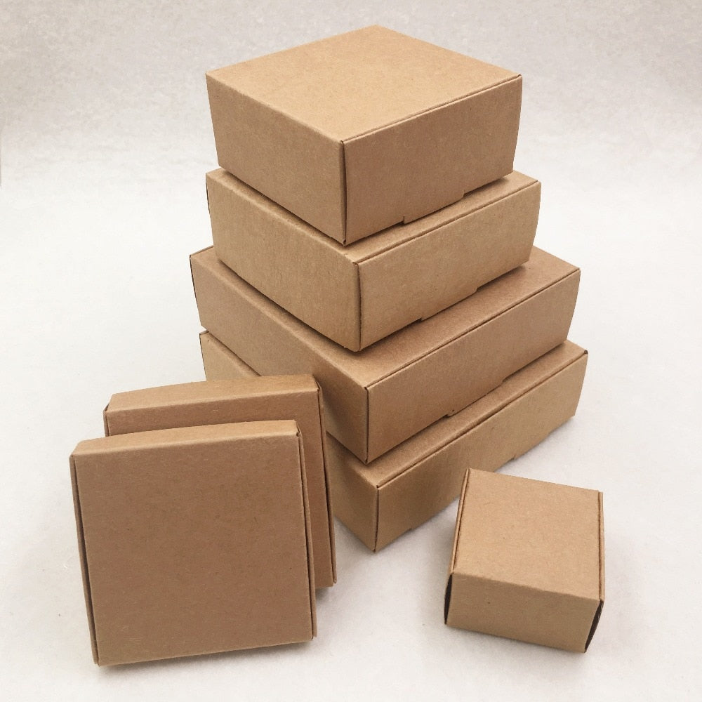 50pcs Multi Size Kraft Packaging