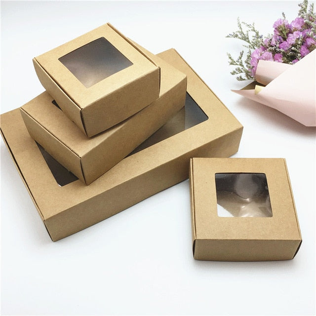 50pcs Multi Size Kraft Packaging