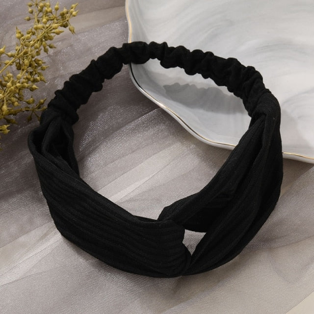 Cotton Elastic Knotted Headbands