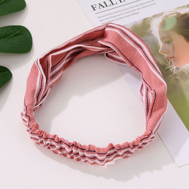 Cotton Elastic Knotted Headbands