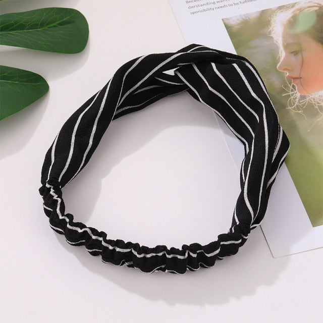 Cotton Elastic Knotted Headbands