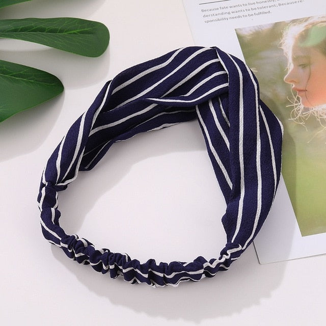 Cotton Elastic Knotted Headbands