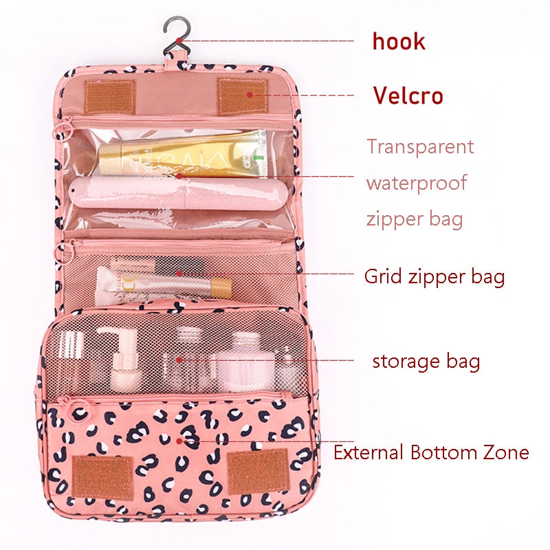 Travel Beauty Cosmetic Bag Personal Hygiene Bags Wash Organizer