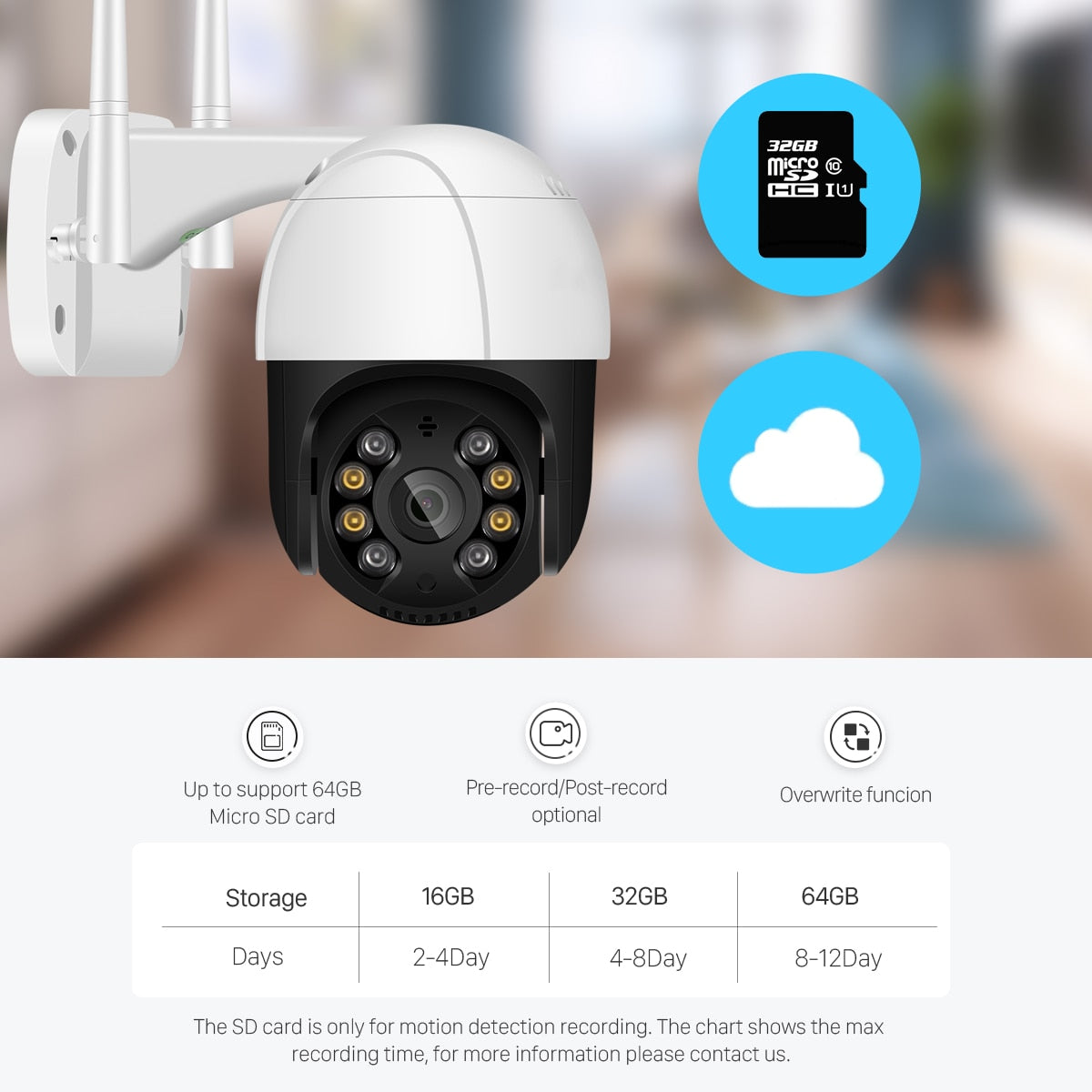 HD Outdoor Tracking Audio WiFi Security Camera