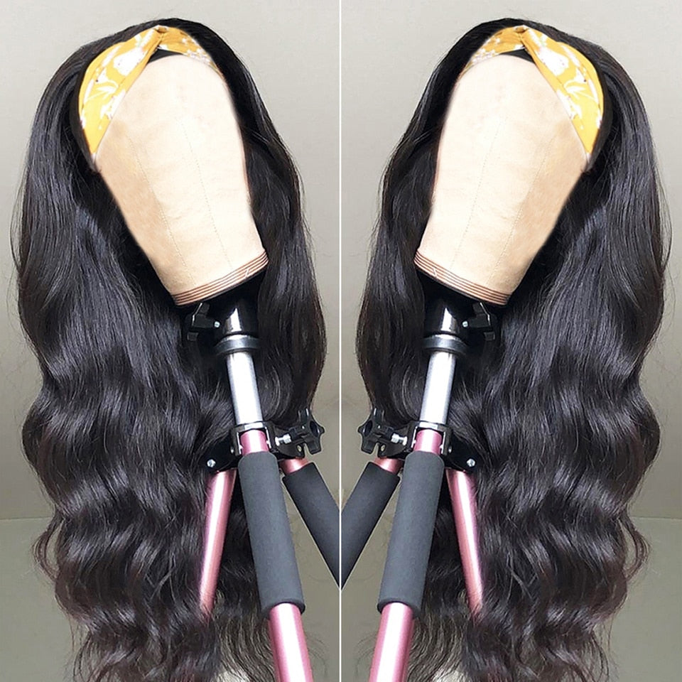 Glueless Human Hair Headband Wig