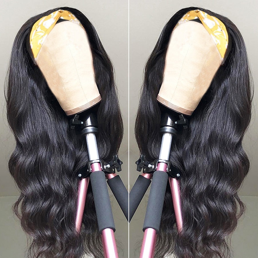 Glueless Human Hair Headband Wig