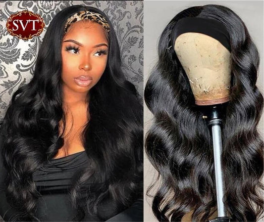 Glueless Human Hair Headband Wig